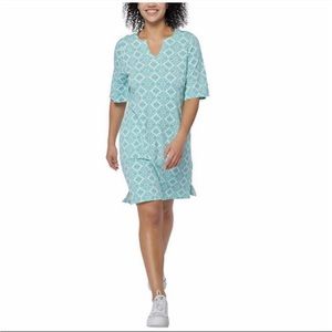 Hang Ten Ladies Sun Dress, Teal (Aqua)